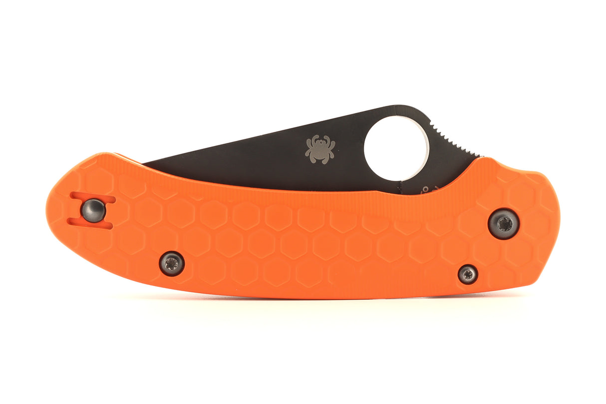Spyderco Para 3 LW Reverse Hex in Hunter Orange Color