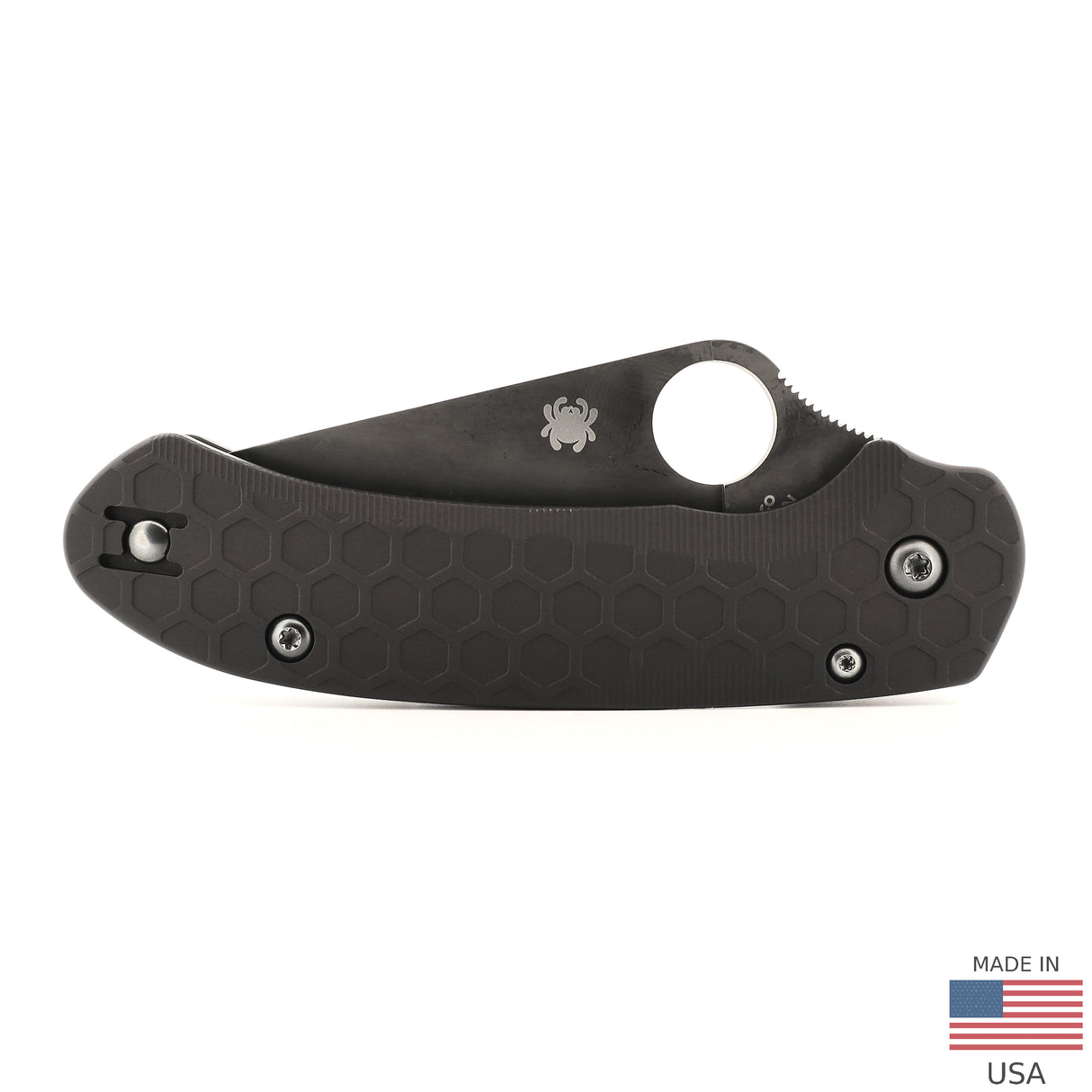 Spyderco Para 3 Lightweight Sales Reverse Hex in Black