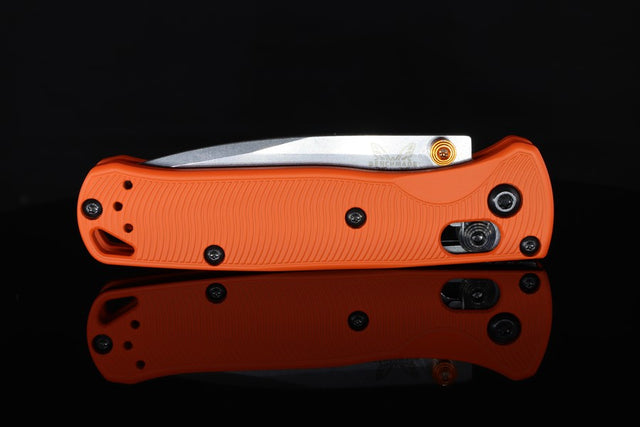 Benchmade Mini Bugout 533 aluminum scale, Cerakote in Hunter Orange