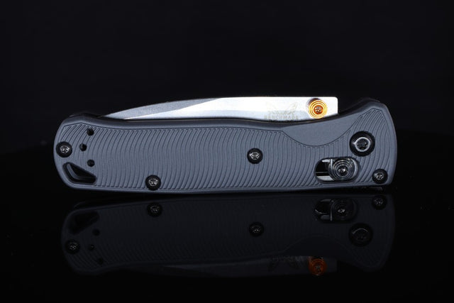 Benchmade Mini Bugout 533 aluminum scale, Cerakote in Sniper Grey