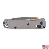 Benchmade Mini Bugout Sales Swoosh in Stone Gray