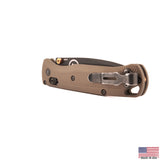 Aimfront Burnt Bronze Cerakote Flow Path aluminum scales for Benchmade Bugout 535 - detail product photo