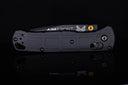 Benchmade Bugout 535 aluminum scale, Black anodize, Flow Path pattern