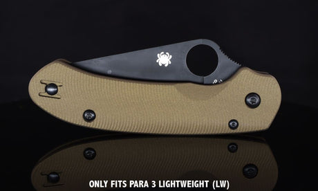 SPYDERCO PARA 3 LIGHTWEIGHT SCALES Cerakoted