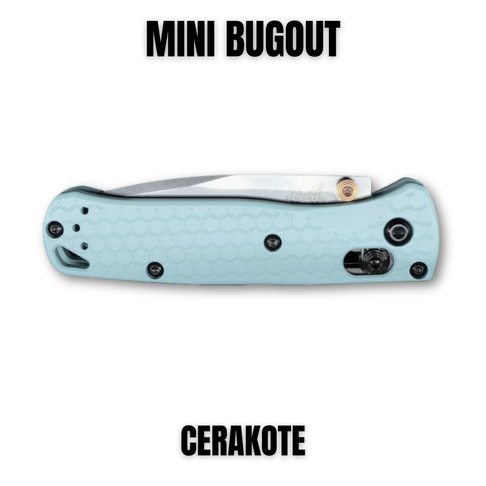 BENCHMADE MINI BUGOUT SCALES Cerakoted