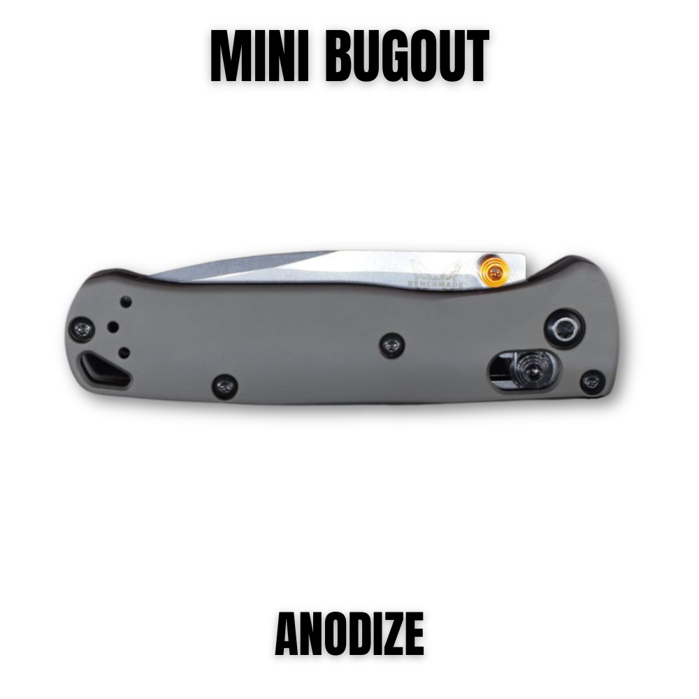 BENCHMADE MINI BUGOUT SCALES Anodized