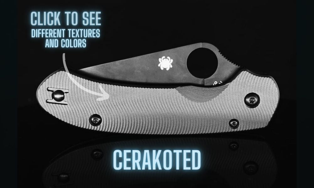 SPYDERCO PARA 3 LIGHTWEIGHT SCALES Cerakoted