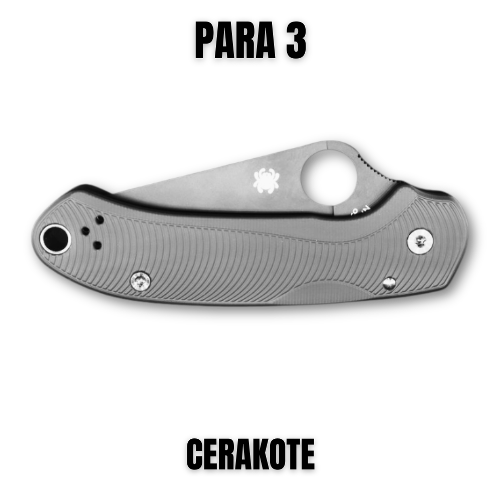 SPYDERCO PARA 3 SCALES Cerakoted