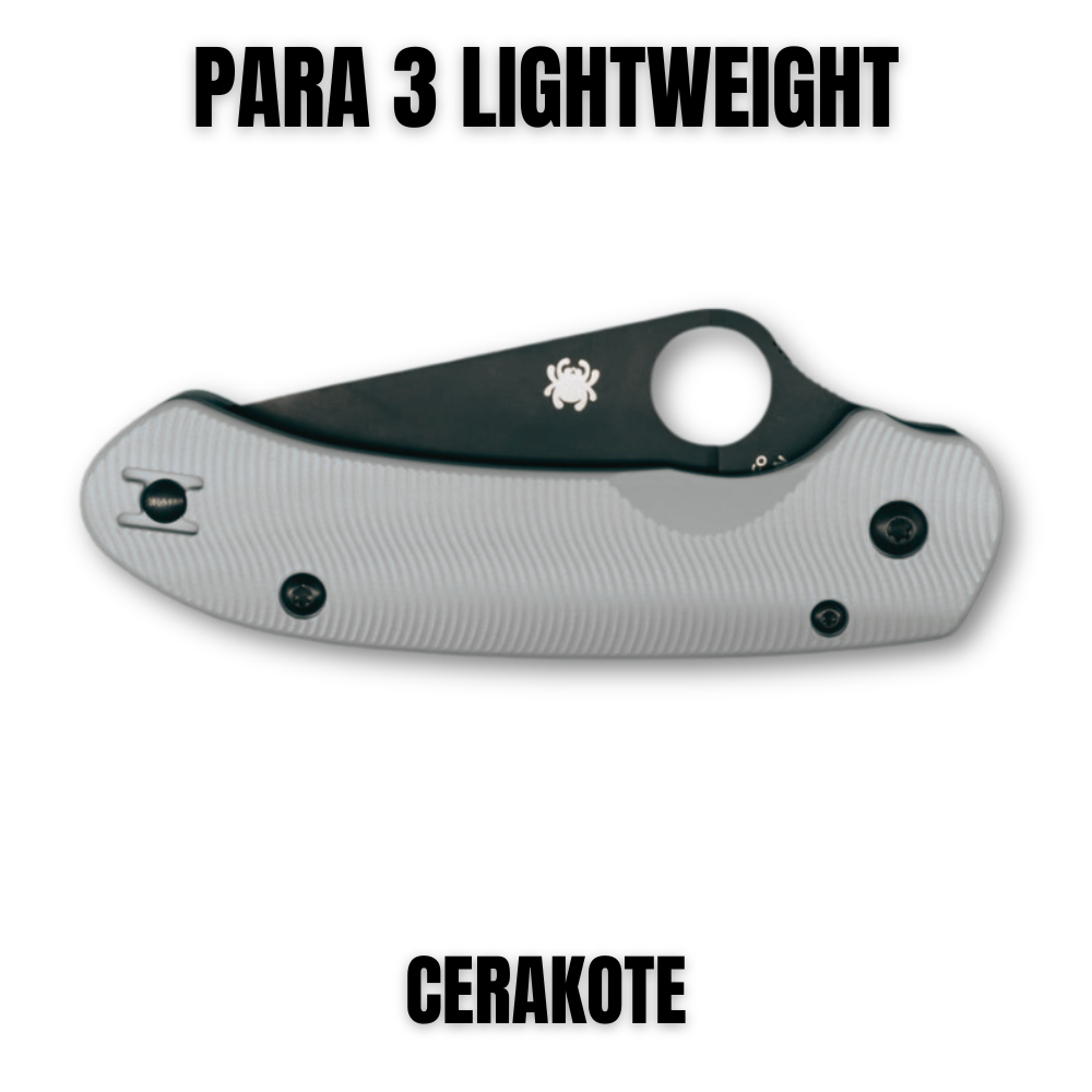 SPYDERCO PARA 3 LIGHTWEIGHT SCALES Cerakoted