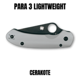 SPYDERCO PARA 3 LIGHTWEIGHT SCALES Cerakoted