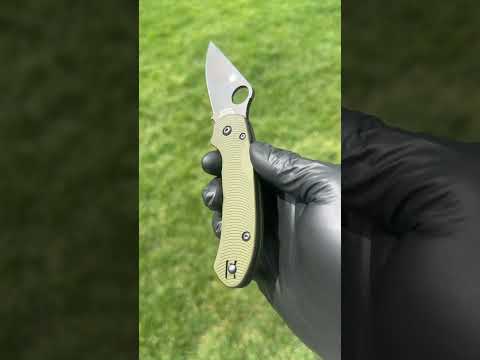 Spyderco Para 3 LW Scale — Olive Drab Anodize